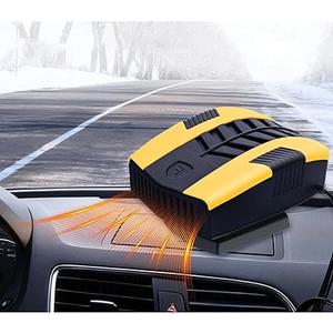 Car Heater, Portable 12V Car Heaters & Defroster, Plug In Car Heater for Windshield Defogger with 360° Rotary Car Heaters (Yellow)