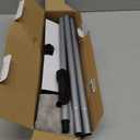 MR.SIGA Pet Hair Removal Rubber Broom with Built in Squeegee, 3 in 1 Floor Brush for Carpet, 61 inch Adjustable Handle, Includes 1 Microfiber Cloth for Floor Dusting