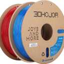 3DHojor TPU Filament 1.75mm TUP95A 3D Printer Filament Flexible Soft 3D Filament 1KG*2 Bundle fit Most FDM 3D Printers Dimensional Accuracy +/- 0.03 mm-Transparent Red/Blue