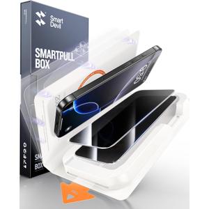 SMARTDEVIL 2 Pack for iPhone 16 Pro Max Privacy Screen Protector, Military Grade Shatterproof, 9H Hardness, Anti-Spy Tempered Glass, Fast & Easy Instlltion, Case Friendly