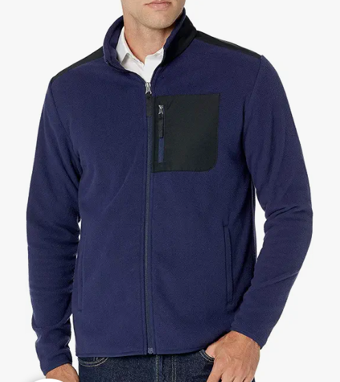 Amazon Essentials Men's Full-Zip Fleece Jacket, Size M