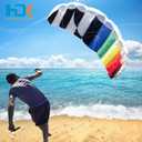 Hengda Kite 1.4 M Intro Foil design Rainbow Kites Soft Stunt Sport Parafoil Kite 55-inch with Flying Tool Set by Hengda kite