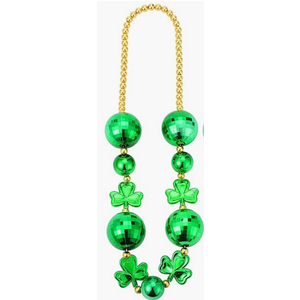 JOYIN s St. Patrick's Day Jumbo Bead Necklace, Green Shamrock Necklace for St. Patrick's Day Carnival Dress Up, Costume Party Accessories, Irish Day Decorations Favors