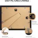 8.5x11 Diploma Frame with Real Glass - Set of 1, Black Over Gold Double Mat - Display 8.5 x 11 Document Certificate with Mat or 10x13 Pictures without Mat for Tabletop & Wall Mount