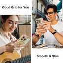 BITOBE Designed for iPhone 16 Pro Max, Cute 3D Butterfly Case Slim Plating Glitter Bling Luxury Rhinestone Cover with Kickstand for Women Girls Protective Camera Protection Bumper 6.9" Gold