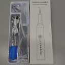 Plaque and Tartar Remover Kit for Dogs,Low Noise Waterproof Ultrasonic Tartar Remover for Pets,Adjustable 5 Modes of Cleaning Intensity (Black)