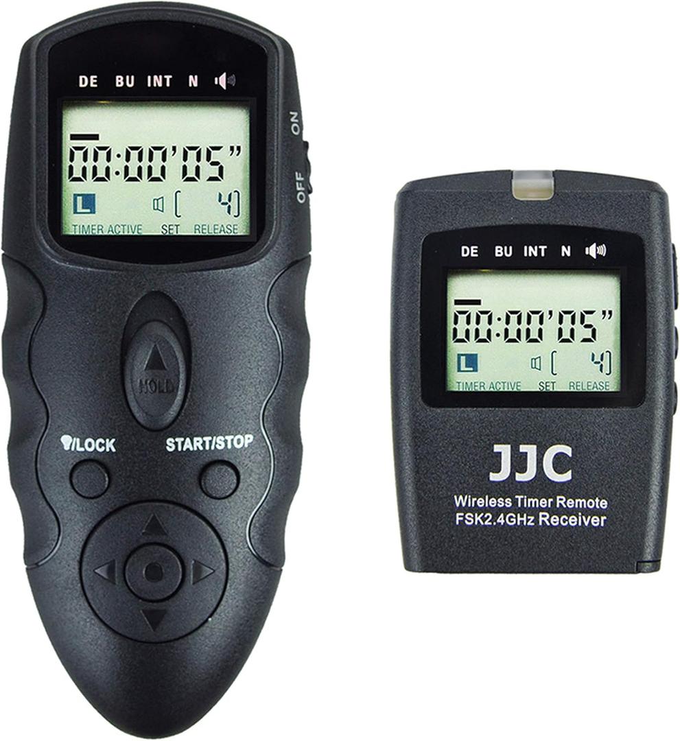 JJC Wireless Intervalometer Timer Remote Control Shutter Release for Fuji Fujifilm X-T5 X-T4 X-T3 X-T30 II X-T20 X100VI X100V X100F X100T X-PRO3 X-E3 X-H2 X-H2S GFX100S II GFX100 GFX 50S 50R & More