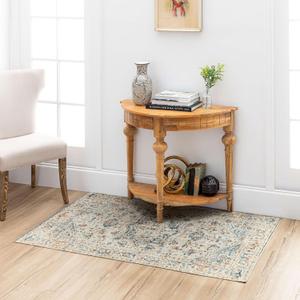 Mohawk Home Daphne Floral Ornamental Cream 2' 11" x 5' Area Rug Perfect for Living Room, Dining Room, Office