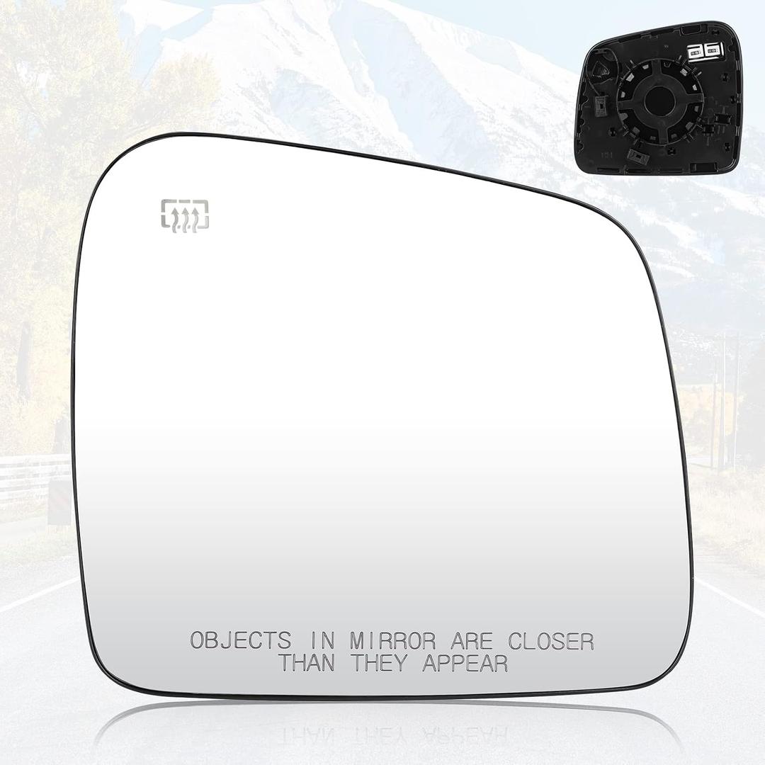 Youxmoto Passenger Right Side Mirror Glass Fit For Jeep Grand Cherokee 2011 2012 2013 2014 2015 2016 2017 2018 Heated Side Mirror, with Backing Holder, fit 68082636AB