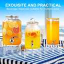 2 x Acrylic Beverage Dispenser Stand Only, Fit Max 8.7 Inch Glass Drink Dispenser and Water Jug Holder, Plant Stand, Cake Display Stand for Parties and Catering Events