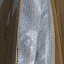 Home Office Chair No Arms with Wheels, Adjustable Height Small Desk Chair, PU Leather Mid Back 360 Swivel Computer Chair, Armless Modern Walnut Chair for Office, Reading Meeting Room (Black) (MCM Style)