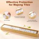 2PCS Mahjong Tile Case with Acrylic Lid for 1.2'' American Tiles (Bamboo)