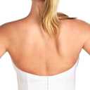 HSIA Longline Strapless Bra for Women, Anti-Slip Support Corset for Large Bust Convertible Bustier Bandeau for Big Breasts (Pure White, 38D)