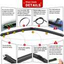 Windshield Wiper Blades Replacement for BMW X3 2011 2012 2013 2014 2015 2016 2017 Original Factory Quality Front Rear Wipers Blade Set for My Car - 26" 20" 13" (Pack of 3)