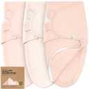Baby Swaddle Sleep Sacks with Zipper - 3-Pack Swaddles for Newborns 3-6 Months, Infant, Baby Girls, Boys, Soft & Durable Newborn Sleep Sack, Easy Diaper Change Swaddling Blanket (Angelic, L)
