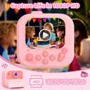 Kids Camera Instant Print: 1080P HD Digital Camera for Kids - Girls for Age 3-12 - Toddler Cameras Toys Gift for 4 5 6 7 8 9 10 11 Years Old - Cool Presents Ideals for Birthday Pink