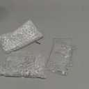 Marspark 5 Pack Keychain Card Holder Plastic Heavy Duty Badge Holder Vertical Clear ID Card Holder with Keyring, Rigid Fuel Card Protector with Thumb Slot Secure Credit Card Protector Case