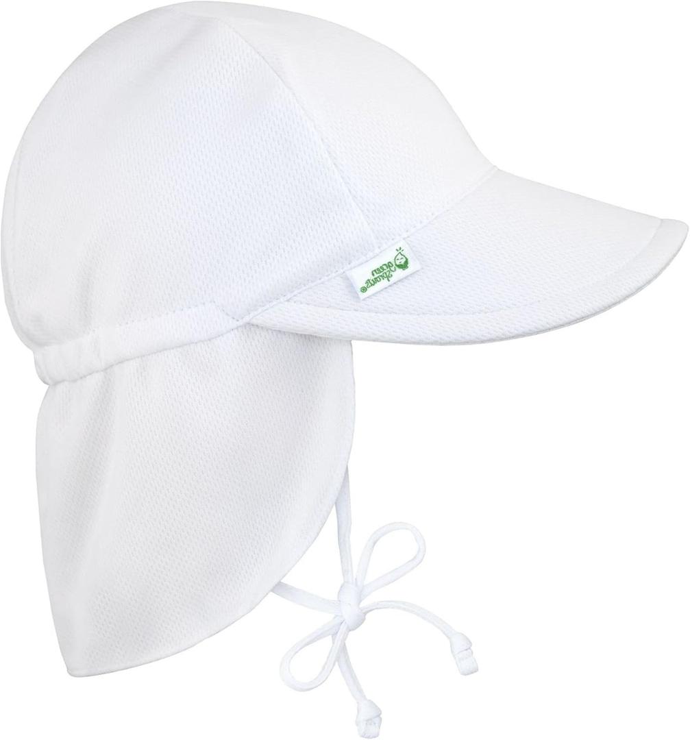 i Play Breathable Solid Flap Infant Baby Sun Protection & Swim Hat (9-18 Months)