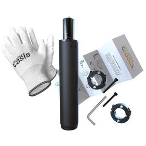 Office Chair Cylinder Replacement with Removal Tool (As Seen On PBS) - Heavy Duty Pneumatic Gas Lift Piston for Desk Chairs and Gaming Chairs - Universal Fit Black