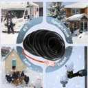 160FT Heating Cable for Metal and Plastic Home Pipes, Energy-efficient, Heat Tape for Water Pipes, Pipe Freeze Protection, Keeps Water Flowing at -40, 120V, 5W/FT