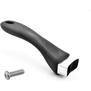 Bakelite Pot Handle, Scald-Proof Long Handle Replacement Grip, Removable Cookware Pot Lid Handles with Screw for Cookware Sauce pan and Skillet(Black)