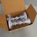 Rely+ White Metal Taper Candle Holders Set of 2  5.75" Decorative Candlestick Holders for Table Centerpiece, Home Dcor, Dining Table, Wedding & Party Decorations