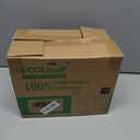 ECOLipak 100% Compostable 5 Compartment Plates, 125 Pack Disposable Paper Plates, Heavy-Duty Biodegradable Sugarcane Plates, Eco-Friendly School Lunch Trays (10.25 x 8.25 inch White 125pk)