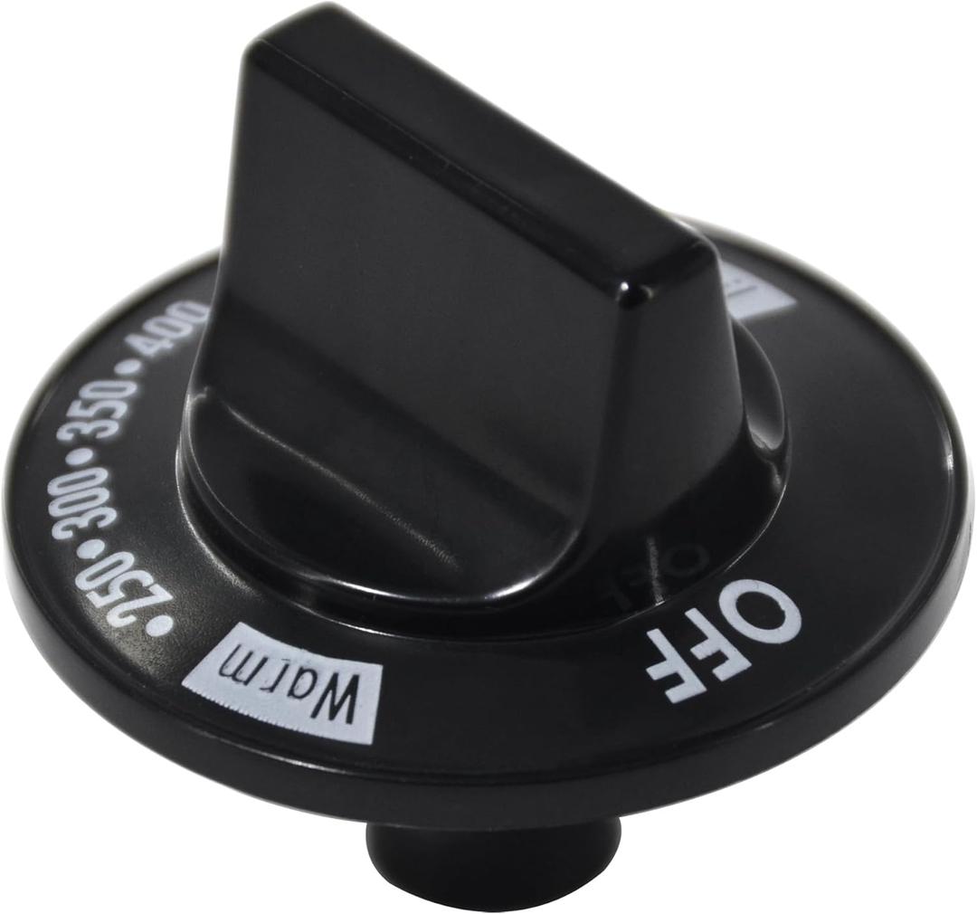 74002419 Thermostat Stove Knob Dial Black WP74002419 Replacement Part Control Compatible with Whirlpool Range Oven Kitchen Burner Accessories
