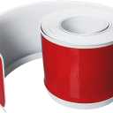 Flexible Baseboard Molding Trim 4Inch x 10Feet White Vinyl Wall Base Self-Adhesive, Peel and Stick Baseboard Molding Rubber Baseboard, Peel and Stick Trim Molding Baseboard Trim(4in x 10ft, White)