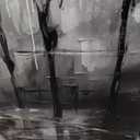 CANEITO Paris Wall Art for Lving Room, Eiffel Tower Canvas Wall Decor for Bedroom, Black and White Picture Print Artwork for Office, Size 20x40 Inches