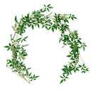 Ling's moment 6ft Rosa Banksiae Artificial Garland, Silk Laurel Leaf Vine for Wedding Arch, Table Centerpiece & Event Decor, Faux Greenery Filler for Elegant Arrangements