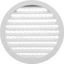 10" White Vent Cover - Aluminum - Industrial Round Air Vent Louver - Metal Soffit Vent with Screen - Mesh - Round Vent Grille for House Or Garage Wall- (10" Inch, White)