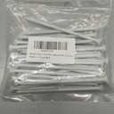 WenSilon(30 PCS) 1/4" x5 White Concrete Screw Anchor White Flat Head for Anchoring to Masonry, Block or Brick Stucco