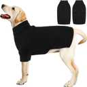 Queenmore XL Dog Sweater,Dog Sweaters for Large Dogs,Dogs Christmas Sweater,Thick Knit Turtleneck Pullover,Extremely Soft & Warm Pet Winter Clothes for Girl Boy Male Female (Black)
