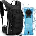 NOOLA Hydration Backpack, Insulated Hiking Water Backpack with 3L TPU Water Bladder for Men Women, Running Hydration Pack Hydro Daypack for Hiking, Trail, Running, Marathons Race, Cycling (Black)