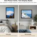 HOUSE DAY Poster Frames 18 x 24 MDF Wood and Polished Plexiglass 18x24 Frame without Mat or 16x20 with Mat, Horizontal or Vertical Wall Mounting 18 x 24 Poster Frame 18x24 Poster Frame Black Frames for Large Size Picture 1 Pack
