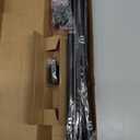 5/8 Diameter Curtain Rods 30-90 Inch, for 30-84 Inch Windows, Adjustable Splicing Black Curtain Rods for Windows with Brackets, Window Rod Long Small Curtains Rod