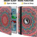 Disc Flower iPad 10.2 Case - 360 Rotating Cover for iPad (2019-2021), Sleep/Wake