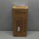 Space Heater, Electric Heaters for Indoor Use with Thermostat, Remote, 1-12H Timer, 70Oscillation and Overheat Protection, 1500W PTC Ceramic Fast Safety Heat, Portable Heater for Office (Black)