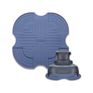 Air Fryer Trivets Silicone Mat,Kitchen Gift,NonSlip Easy Clean Air Fryer Accessories Compatible Crispi Model (BlueGray)