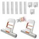 Mini Foldable Desktop Mop, Sponge Wet & Dry Mop, Portable Lazy Self-Squeeze, No Hand Wash for Bathroom, Kitchen, Desktop, Glass, Living Room, Car (2-Pack+6 Pads+3 Hooks)