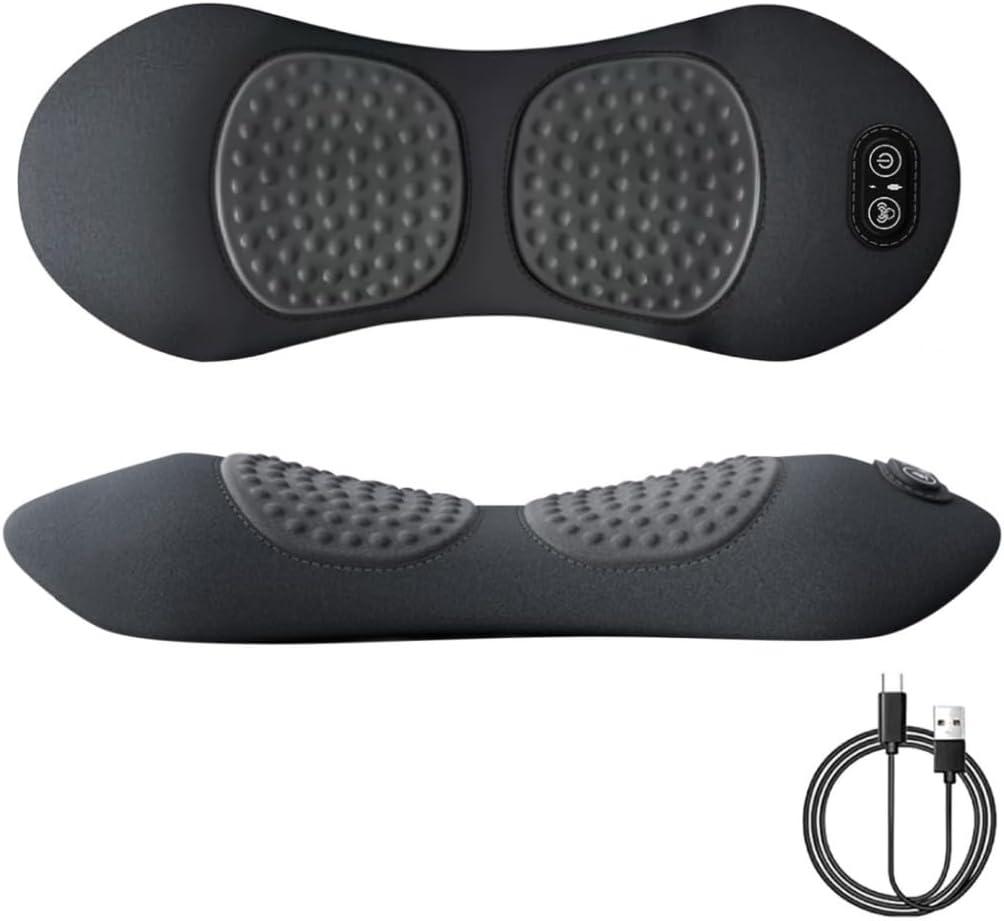 Smooth Spine Triple Fusion Back Massager, 2025 Upgraded 3 in 1 Neck Shoulder Backs Massagers with Traction, Vibration & Heat My Soothe Lab