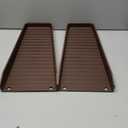 Rain Gutter Downspout Extension, Downspout Splash Block Gutter Splash Guards Downspout Extender Gutter Extensions for Downspout Plastic 16" (Brown A - 2PCS)