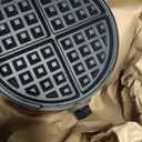 Cuisinart Belgian Waffle Maker, Round Waffle Iron, 6 Setting Adjustable Browning, Audible Alert, Nonstick Plates, WAF-200NAS