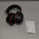 Qozybuds Gel Cushions Ear Muffs, Bluetooth 6.0 Hearing Protection Headphones with 1200mAh Battery, 120H Working Time, 30dB SNR, Larger Buttons for Easy Operation, Superior Stereo Sound Quality (Black)