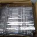 80 Pack Clear Hinged Food Containers 7.2 4.9 2.6 Inch Plastic Cookie Containers Hinged Clamshell Takeout Boxes Disposable Loaf Cake Boxes for Salads Hamburger Fruit Dessert Sandwiches