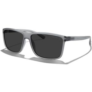 MERRY'S Rectangular Polarized Sports Sunglasses for Men Women Cycling Driving Fishing UV400 Protection S8225 (Tra Gray Frame/Gray Metal/Black Lens)