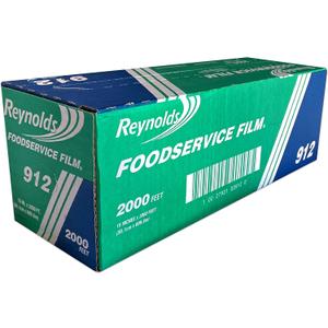 Reynolds 912 Foodservice Clear Plastic Wrap Film, 15 inch Width, 2000 Feet
