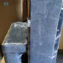 2 Piece Emerald Home Furnishings Lake View Presley Upholstered Sofa Loveseat and Single Sofa set in Navy Aqua (Leg Pegs and Hardware Included) (Single 37Wx37L inches & Loveseat 82Wx37L inches)