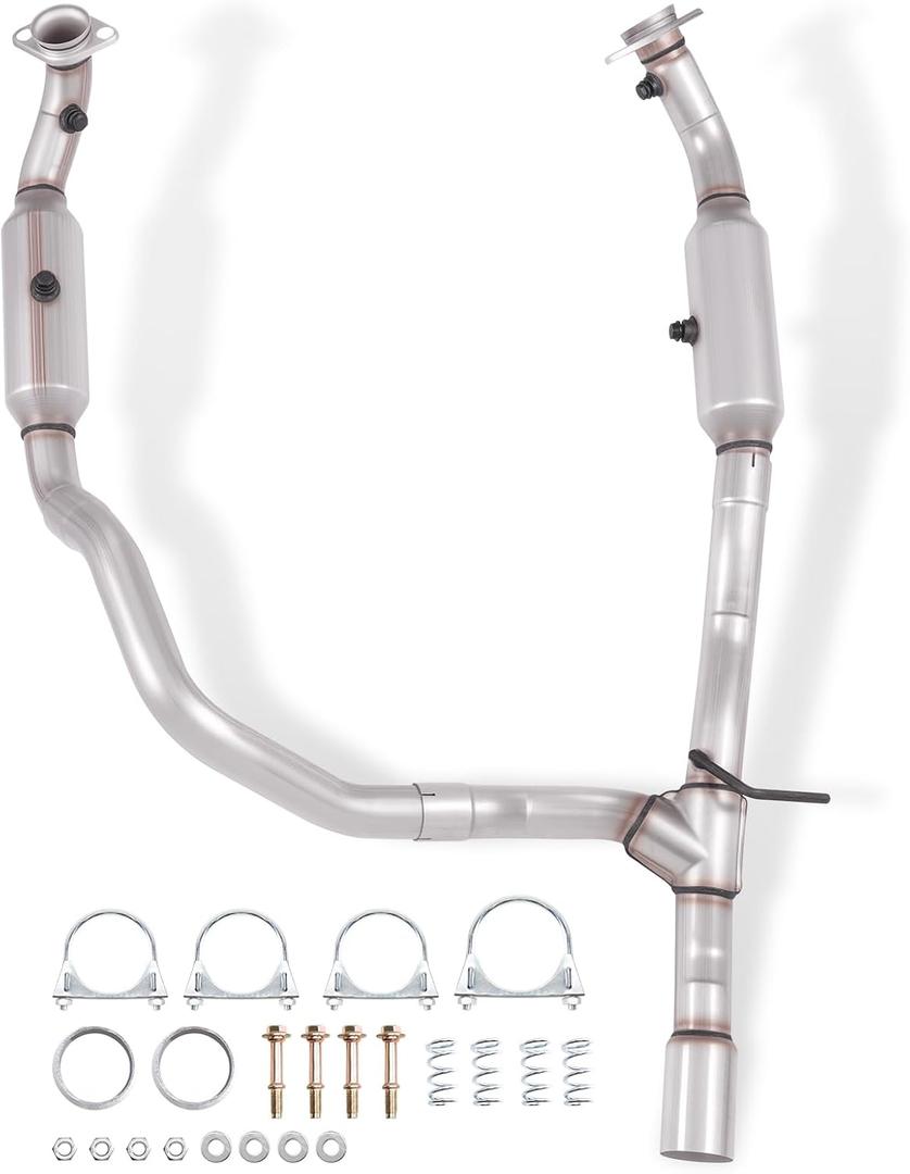 Rear Catalytic Converter Kit Compatible with E-350 Super Duty 2015-2019, E-450 Super Duty 2015-2019, 5.4L 6.2L 6.8L, OE: GC2Z5F250A 645152, 3062